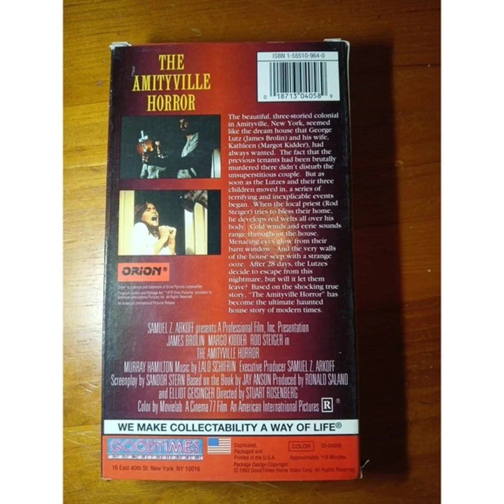 The Amityville Horror (VHS, 1993) Good Times Video - James Brolin - Margot Kidde